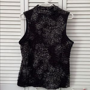 NWT Black and Silver Tank